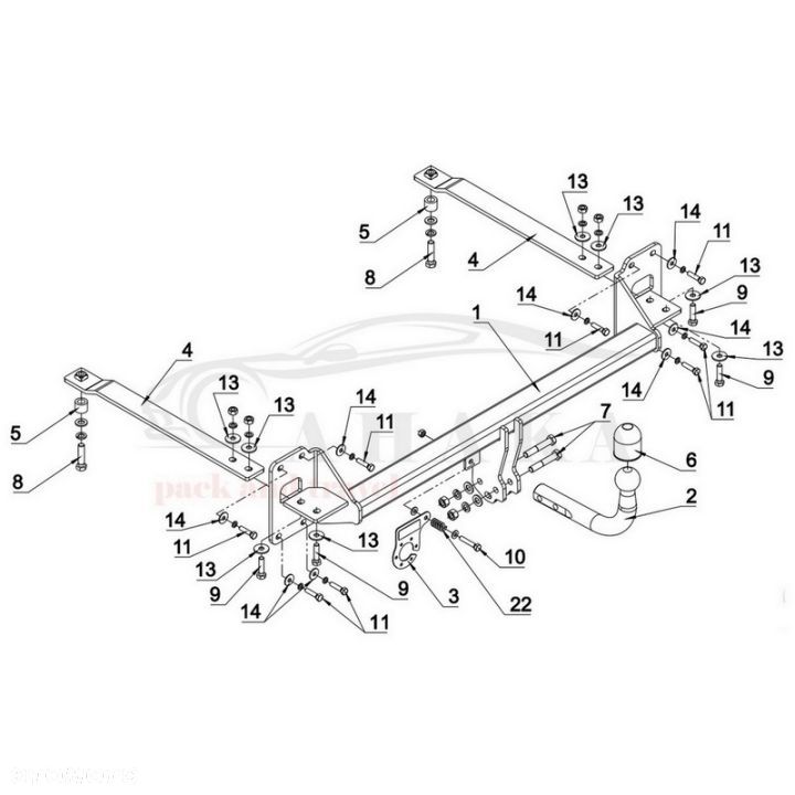 Hak Holowniczy Odkręcany Do Honda Civic Hatchback Od 2017 - 3