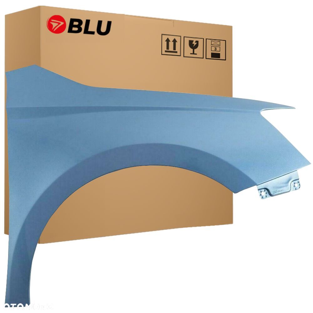 BLU Błotnik Skoda Fabia III 3 NJ3 LQ5X Prawy Niebieski 2014-2018 przód BlauDenim - 1