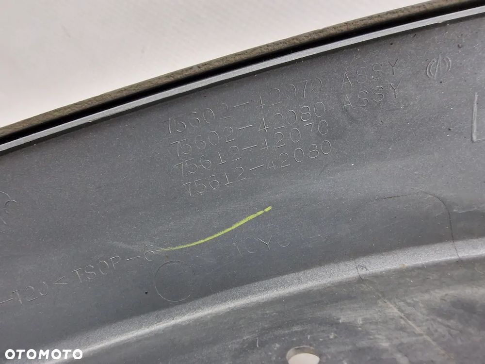TOYOTA RAV 4 RAV4 II 00-05 LEWA LISTWA NAKŁADKA BŁOTNIKA PRZEDNIA PRZÓD , NR 75602-42070 / 75602-42080 / 75612-42070  / 75612-42080 , NR AUKCJI NB36 - 9