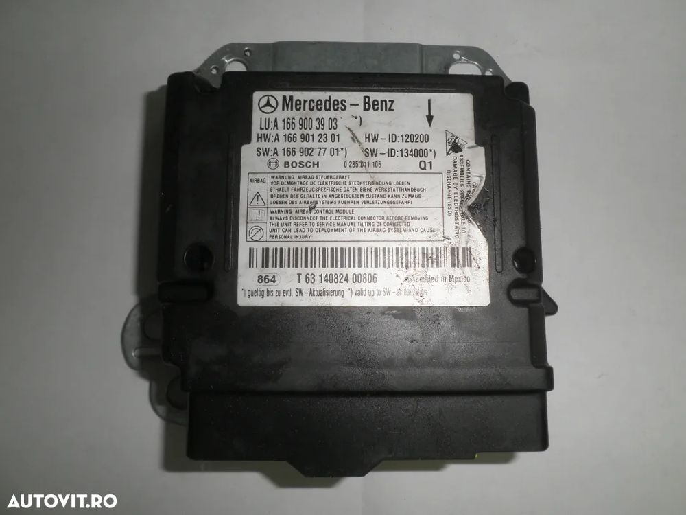 Calculator Airbag Mercedes ML W166 , GLE , A1669001709 A1669003903 - 1