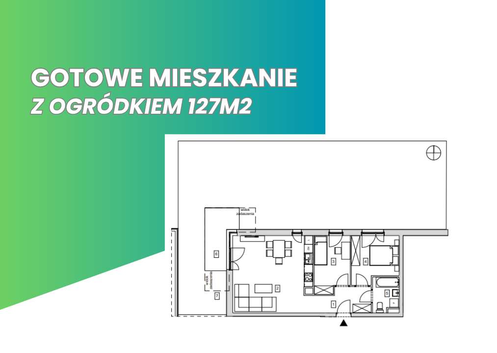 GOTOWE MIESZKANIE / Własny ogródek 127m2 / Zostaw wiadomość!