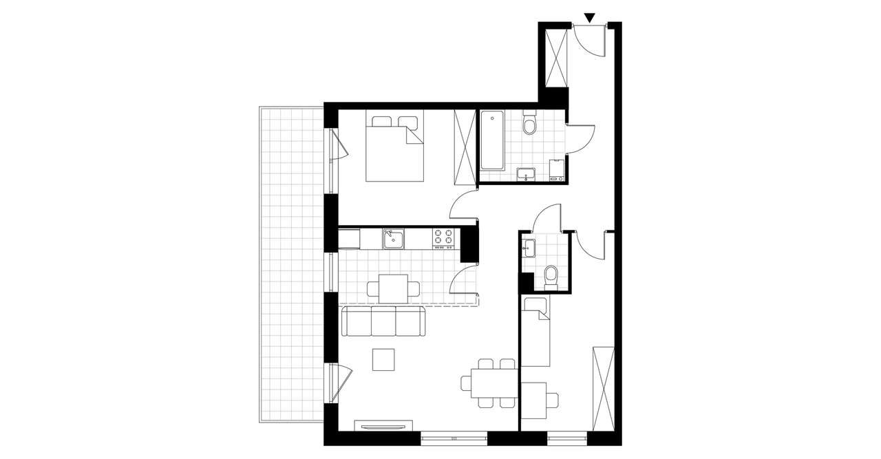 3-pokojowe mieszkanie 67m2 + balkon - Pełny obrazek: 2/18