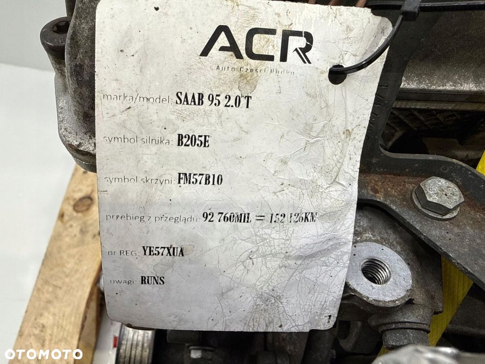 SILNIK B205E Saab 93 9-3 95 9-5 2.0 T TURBO 150KM ECOPOWER kompletny benzyn - 2