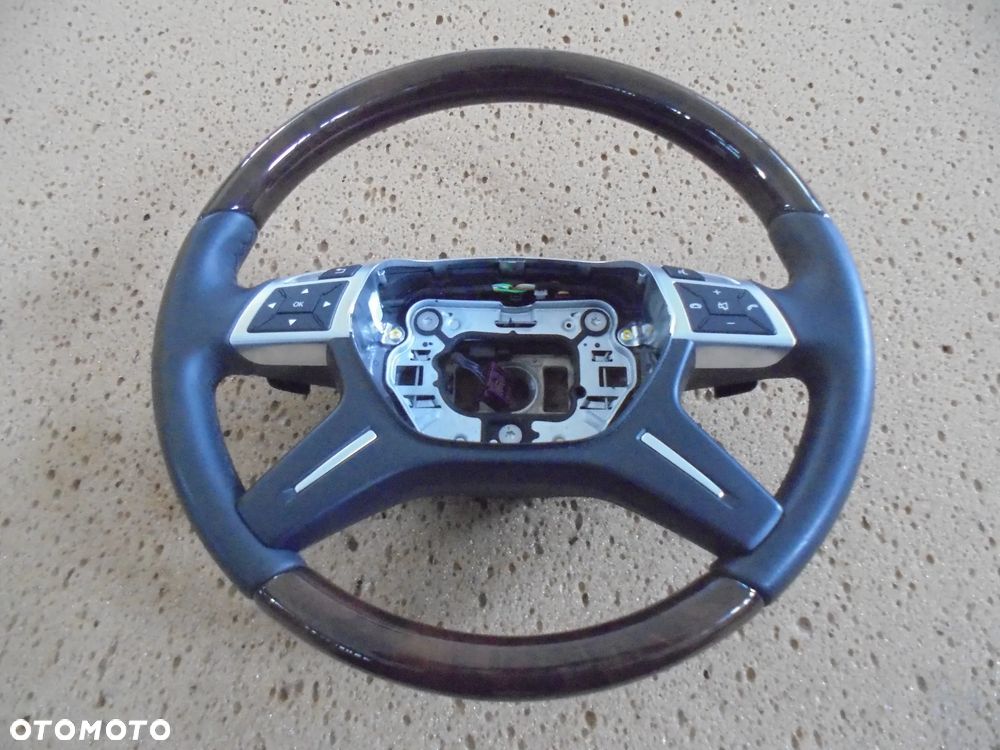 MERCEDES E KLASA W212 LIFT KIEROWNICA DREWNO SKORA - 1