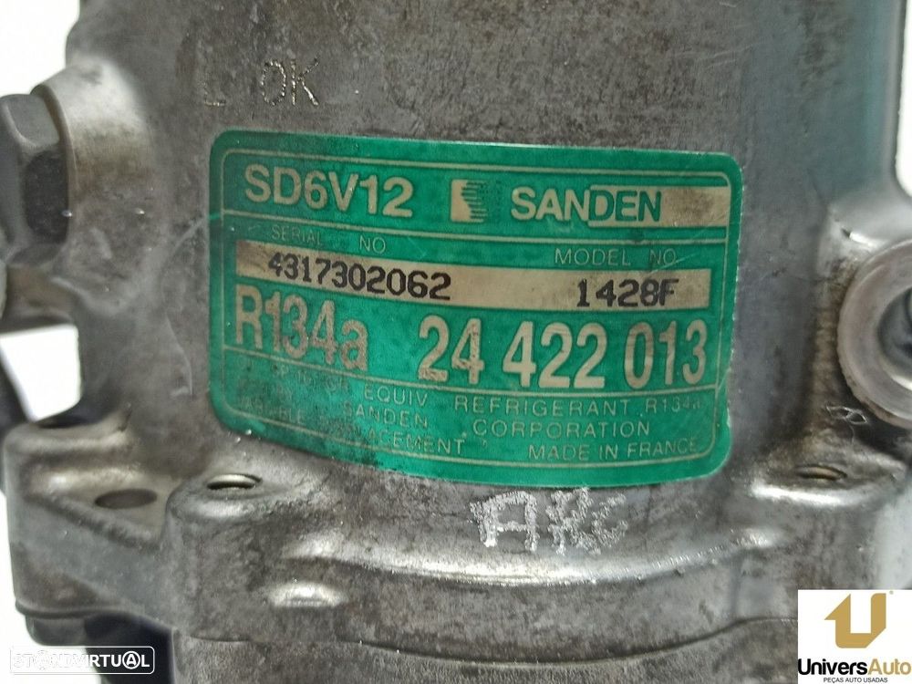 COMPRESSOR DE AR CONDICIONADO OPEL ASTRA G BERLINA CLUB - 2