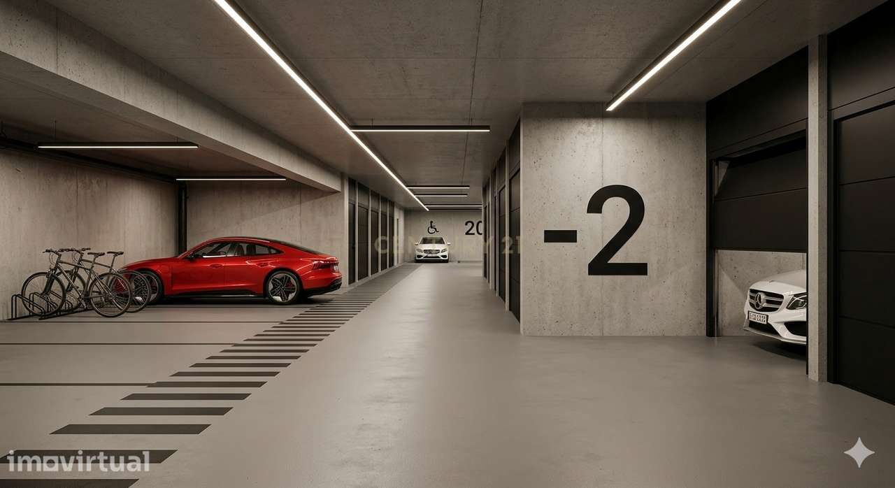T2+1 Novo | Empreendimento Bosque | Terraço 27m² | Garagem Box 33m² - Grande imagem: 5/10