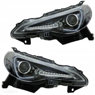 reflektory lampy kpl led neon tuning black toyota gt86 gt-86 frz brz 2012- - 3