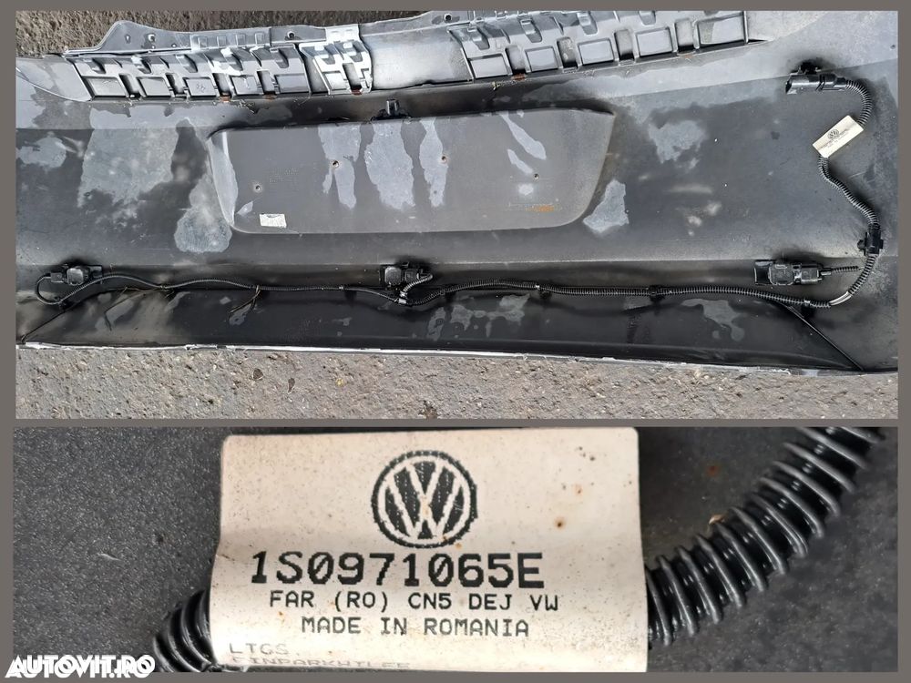 Bara spate goala originala VW Up Skoda Citigo Cablaj senzori parcare Senzori parcare Lampa numar inmatriculare 2012-2017 - 5
