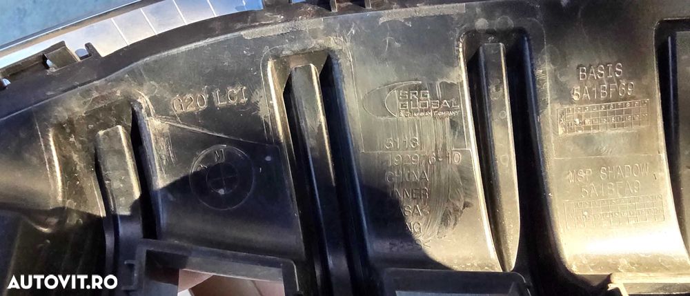 Grila radiator BMW Seria 3 G20 LCI Facelift 2022 / 2023 2024 - 5