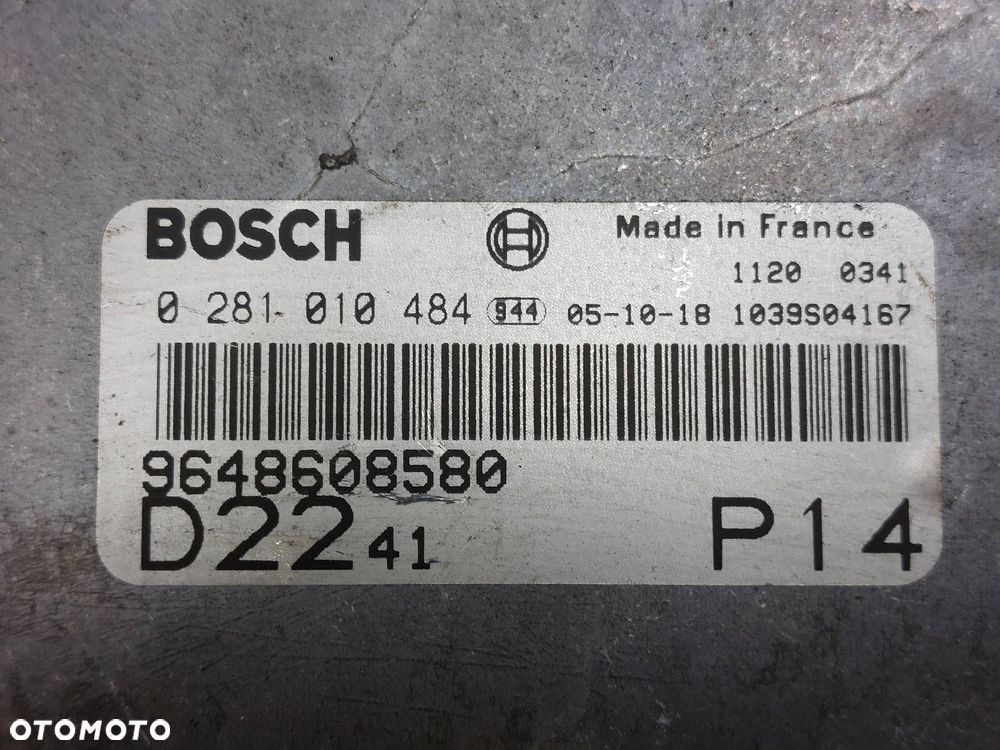 ZESTAW STARTOWY BOXER I 2.2 HDI JUMPER I DUCATO II 9648608580 1332044080 - 2