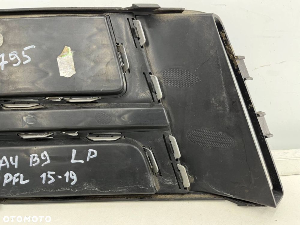 Atrapa Audi A4 B9 S-line kratka zderzaka prawa chrom 15-23r. ORYGINALNA 8w0807682f - 8