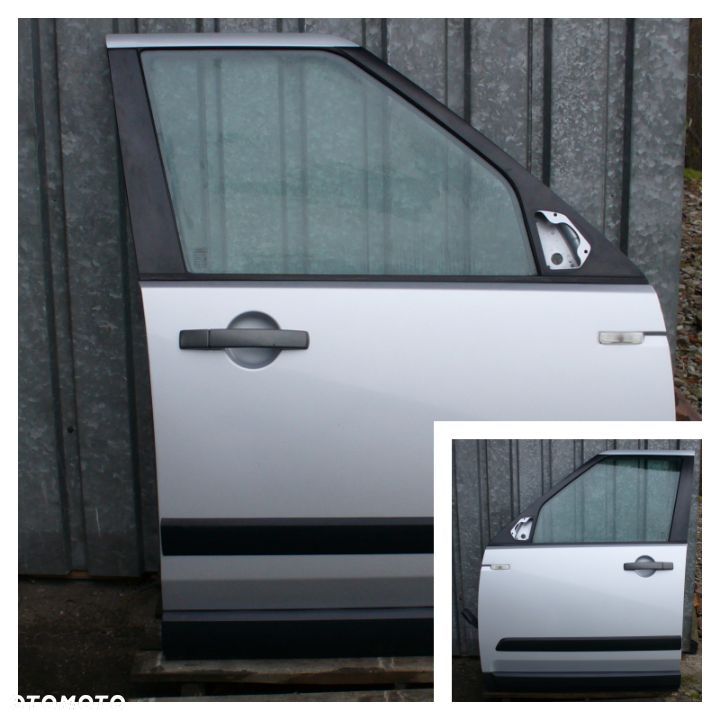 LAND ROVER DISCOVERY 4 IV DRZWI PRZÓD  PRAWE LEWE SREBRNE - 1