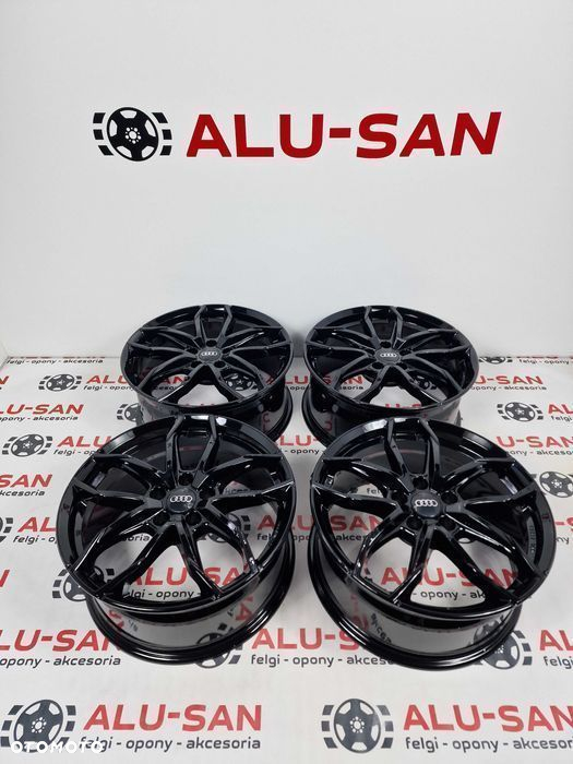 Nowe alufelgi AUDI 18" 5x112 A3 A4 A6 Q2 Q3 TT - Czarne - 3
