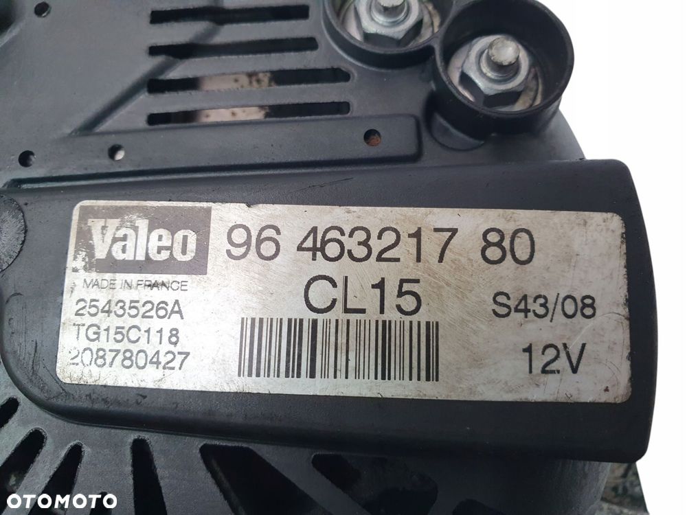 ALTERNATOR Citroen Berlingo Peugeot Partner 1.6 HDI 9646321780 TG15C118 - 7