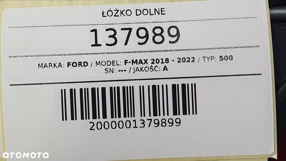 ŁÓŻKO DOLNE LEŻANKA STELAŻ FORD F-MAX 500 EURO 6 JC46E314A52 - 6