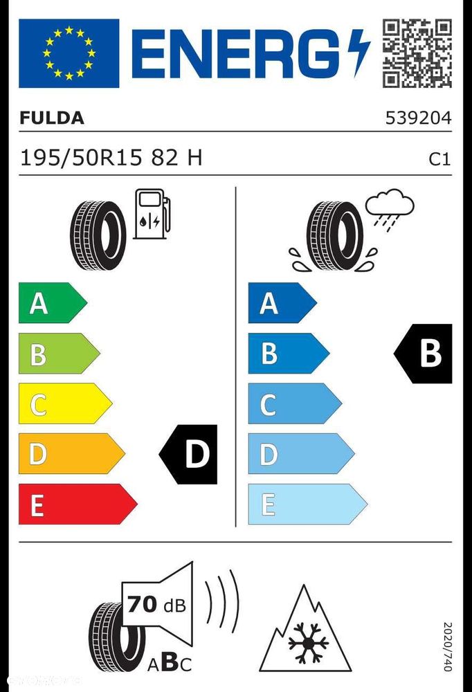 2szt. NOWE opony całoroczne 195/50R15 82H Fulda MultiControl - 1