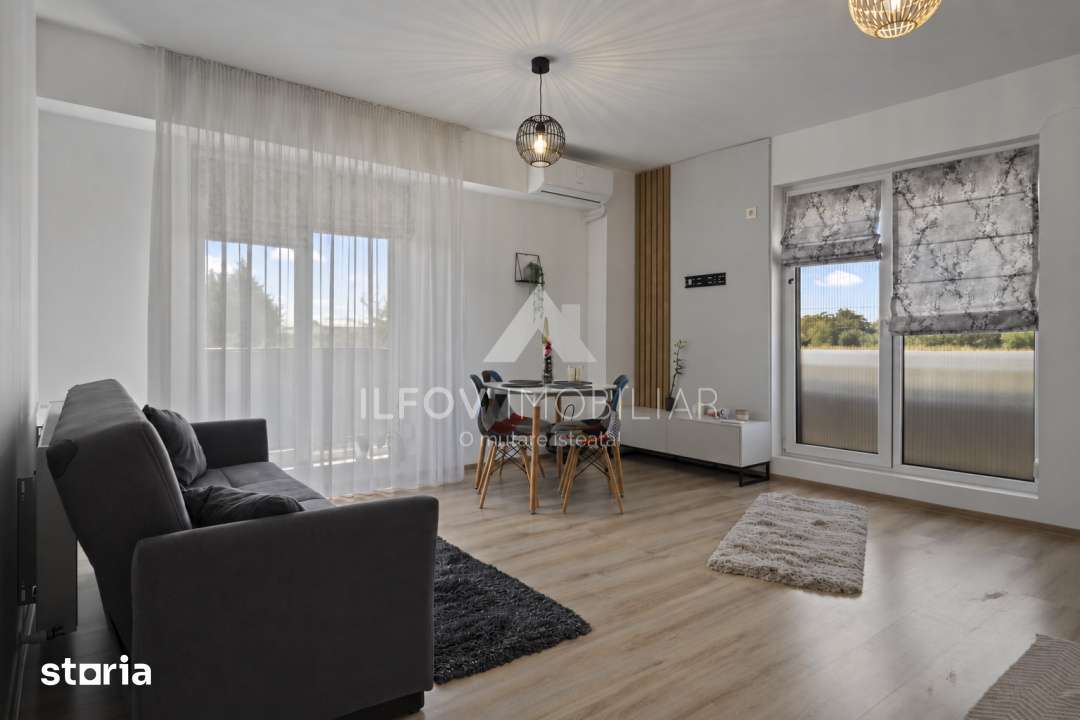 2 camere Tunari, complet mobilat, loc parcare, langa Cosmopolis — fotografia 1