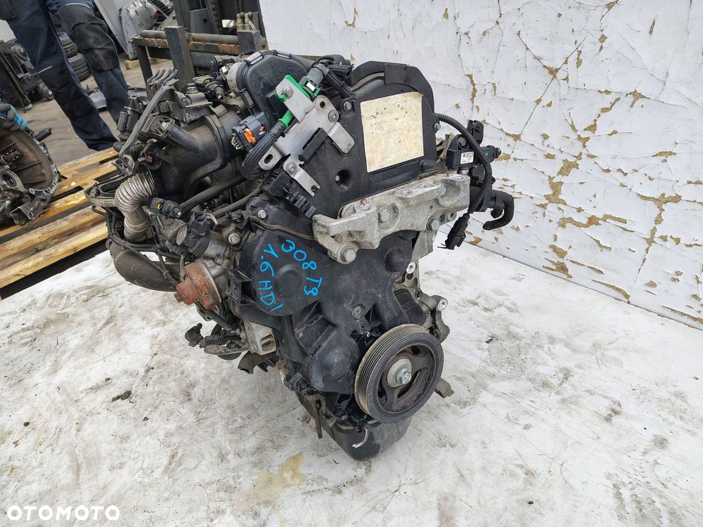 SILNIK KOMPLETNY 10JBFB 10J BFB PEUGEOT 308 2 II T9 1.6 HDI 94 TYŚ KM - 2