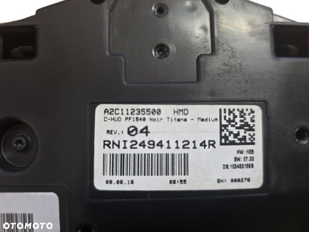 Wyświetlacz Head Up Renault Talisman Hud Licznik Widoku 249411214r - 4