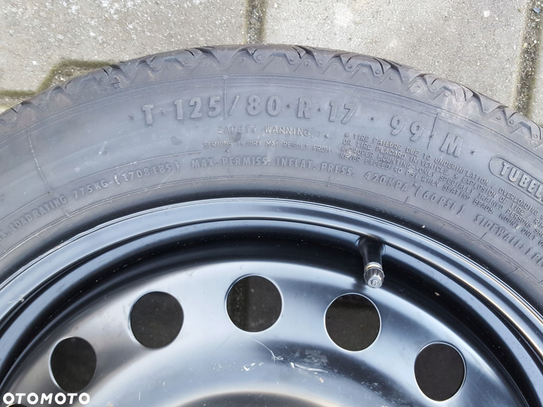 VOLVO XC60 08-16r KOŁO DOJAZDOWE 17 5X108 LEWAREK - 6