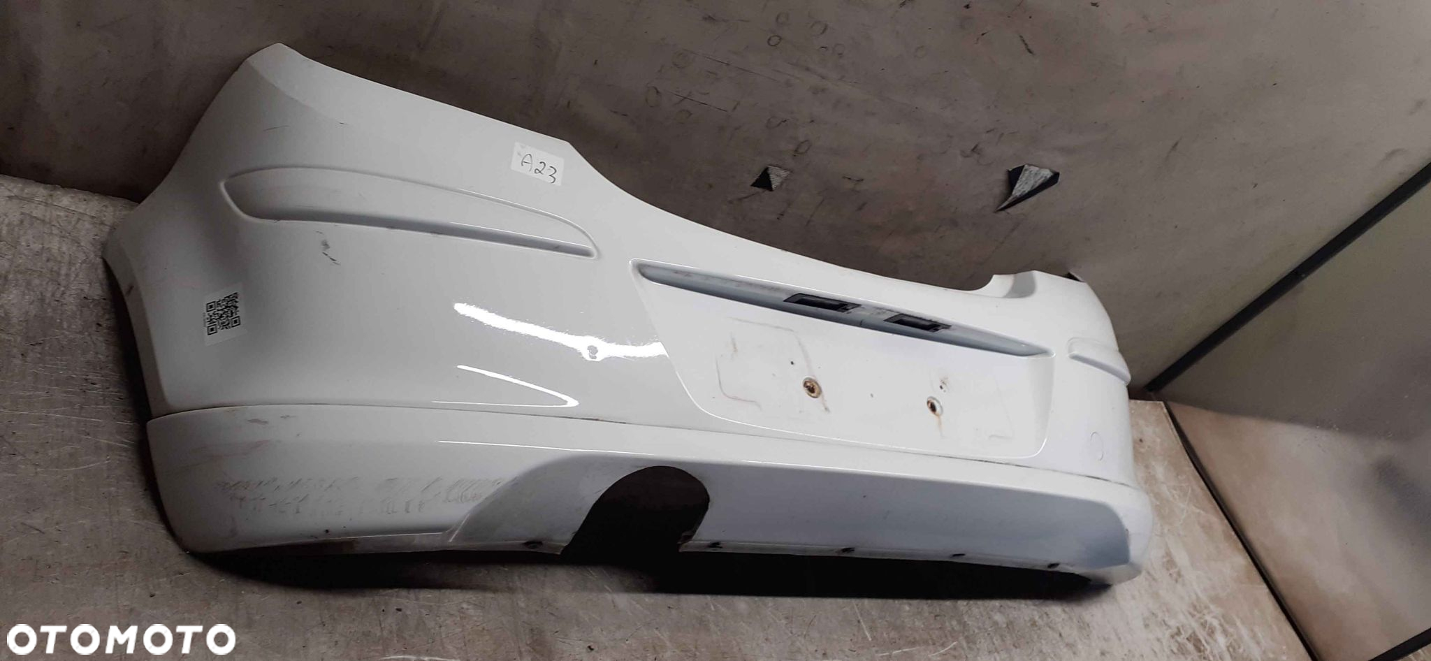 + ZDERZAK TYŁ TYLNY OPEL CORSA D 3D 3 DRZWI  DOKŁADKA Y474 BIAŁY - 4