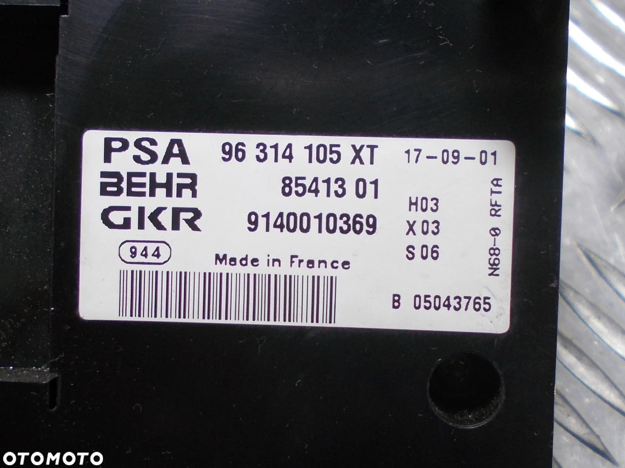 Peugeot 307 panel klimatyzacji - 3