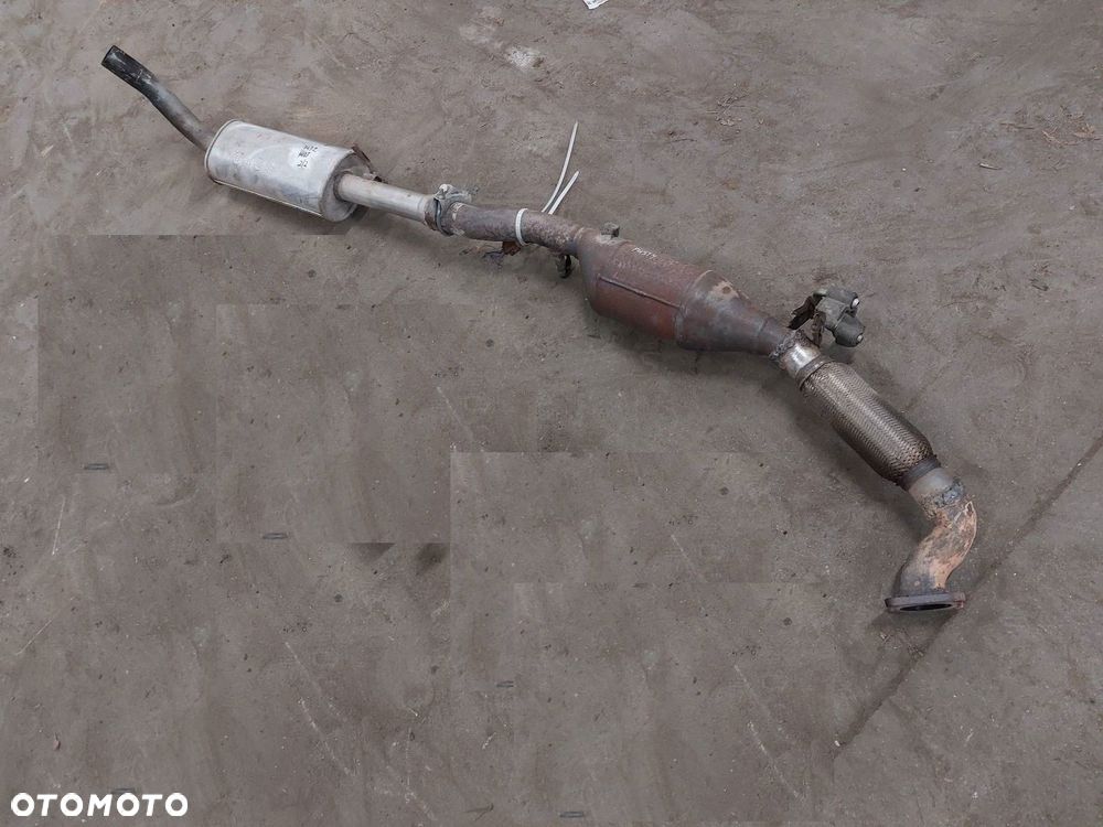 TŁUMIK ŚRODKOWY +  KATALIZATOR PUSTY VOLKSWAGEN GOLF IV 2.0 8V - 1
