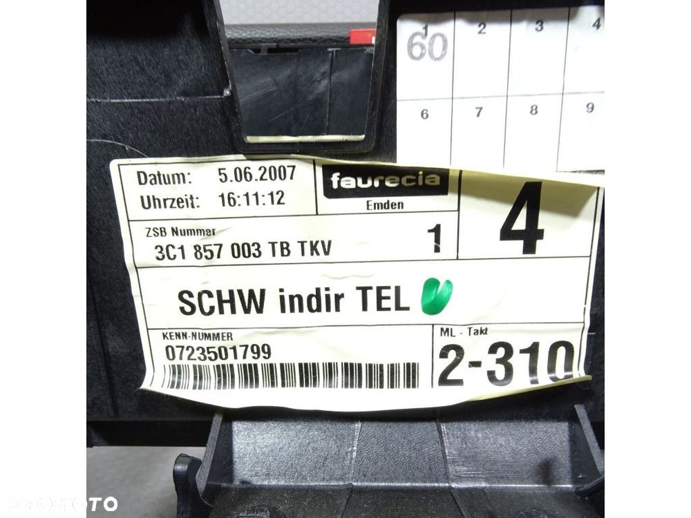 VW PASSAT B6 KONSOLA DESKA AIRBAG KOKPIT - 5