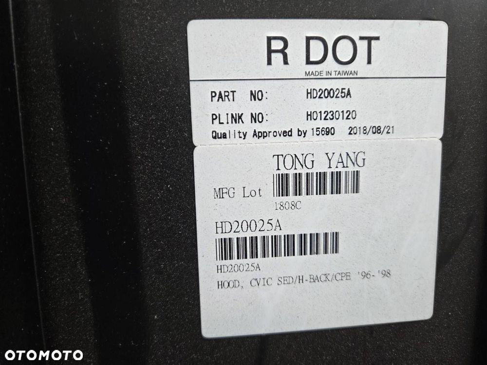 MASKA HONDA CIVIC 6 - 3