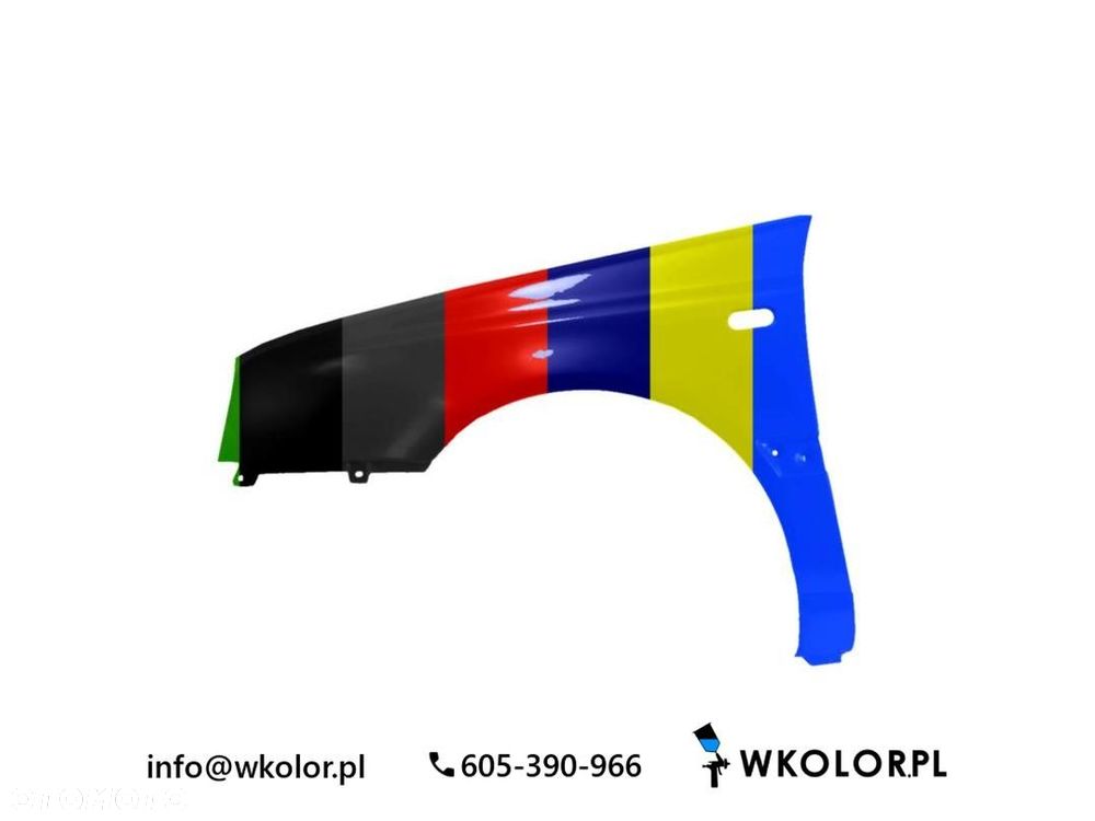 NOWY BŁOTNIK VW GOLF III 1996-1998 LAKIEROWANY W KOLOR - 1