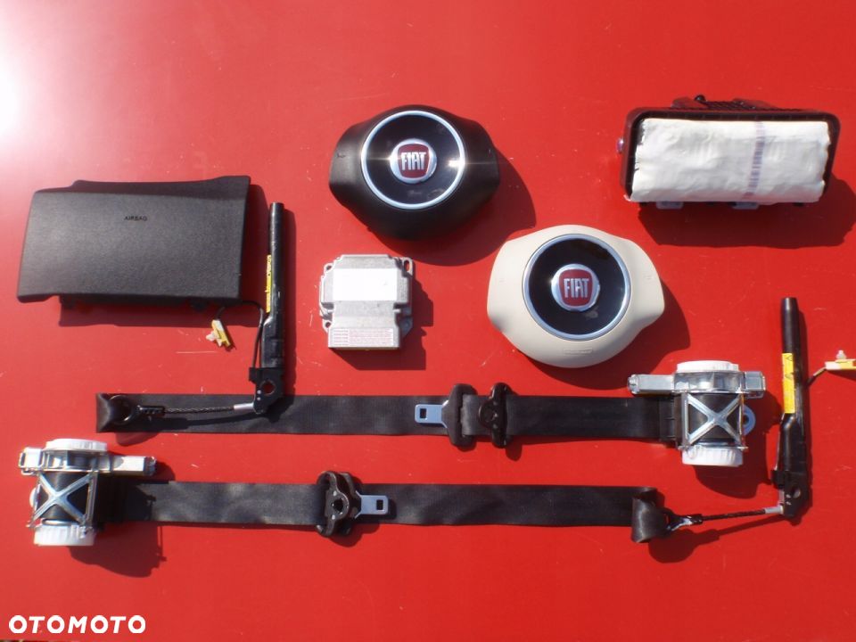 FIAT 500 ABARTH AIRBAG PODUSZKA PODUSZKI PASY PAS - 7