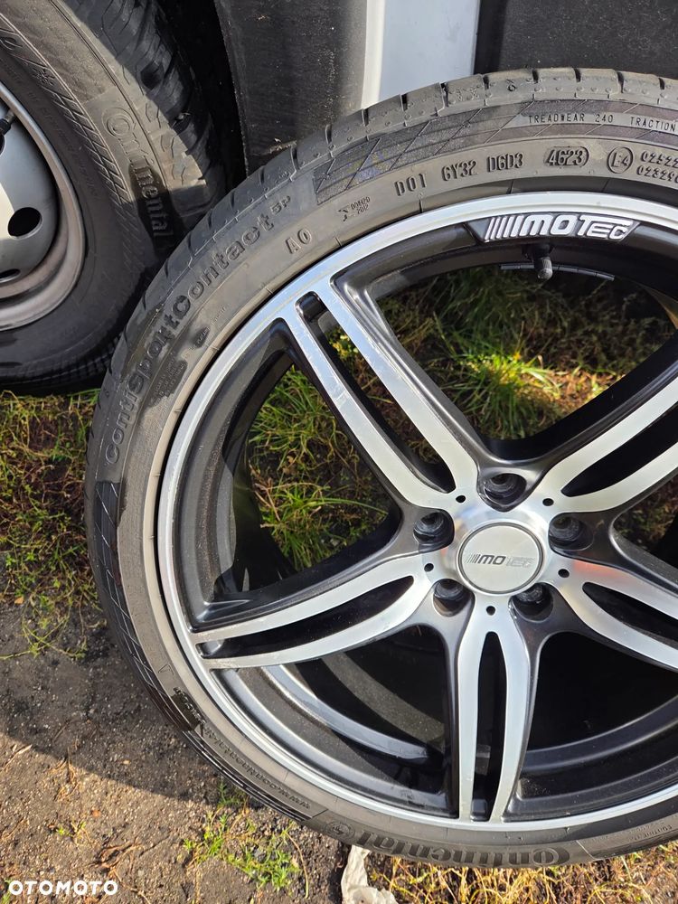 Koła letnie Felgi aluminiowe Motec MCT4-8519 19 Cali 8.5Jx19H2 5x112 ET 45 57,1 255/35R19 96Y Dot 4822 2022 Rok Continental ContiSportContact 5P - 5