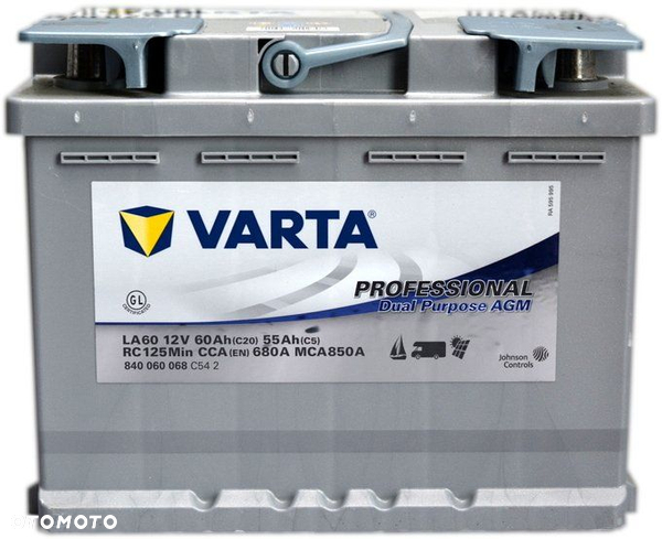 VARTA PROFESSIONAL AGM LA60 12V 60AH 680A P+ MOŻLIWY DOWÓZ MONTAŻ