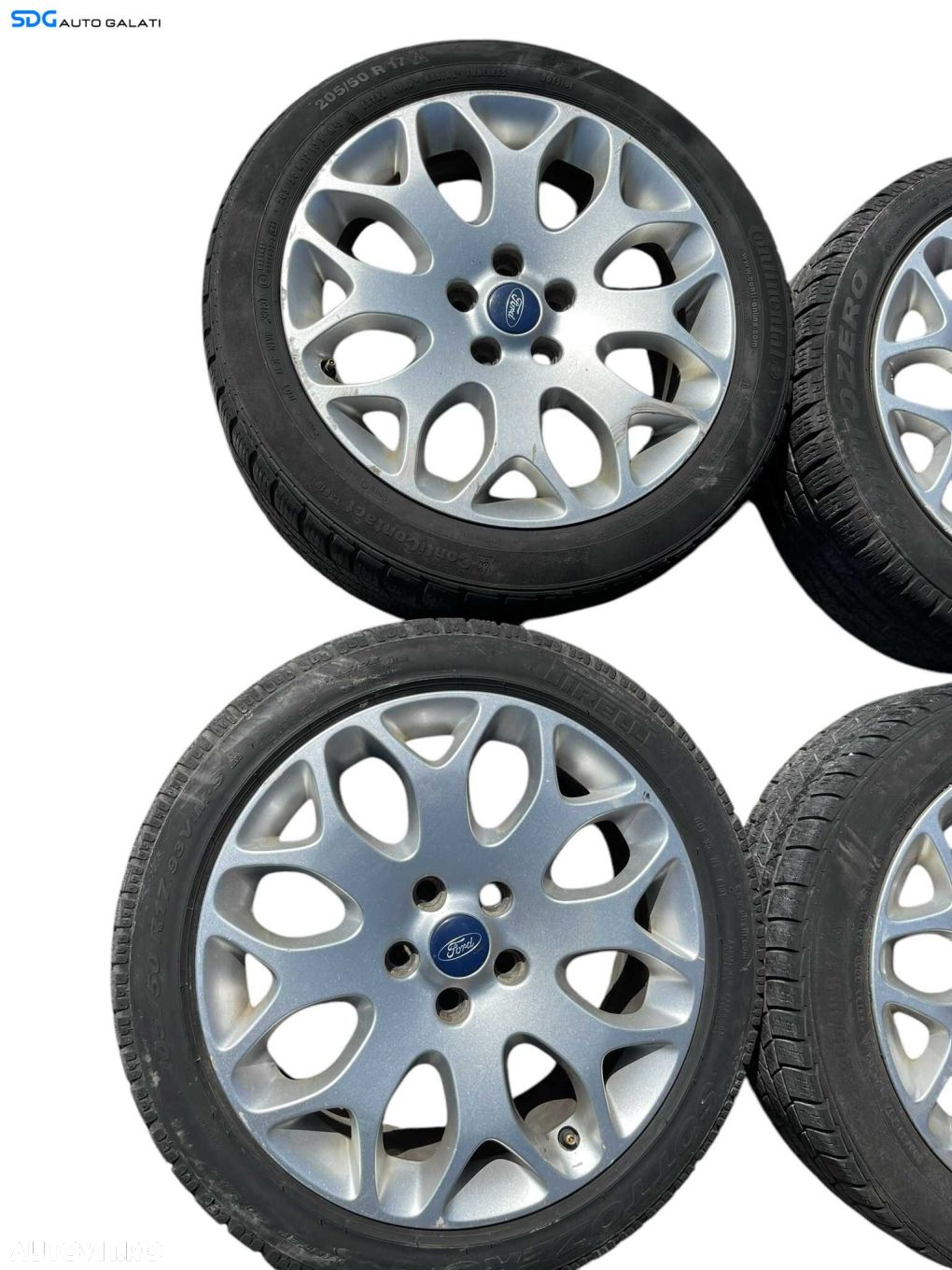 Set 4 Jante Roti Aliaj 205 50 17 R17 Ford Focus 3 2010 - 2018 Cod 8M5J-1007-AA (anvelope de iarnă 2 cu 2) [B4070] - 4