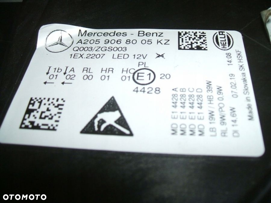 MERCEDES W205 lift C-klasa LAMPA PRAWA FULL LED HIGH PERFORMANCE 2059068005 - 7