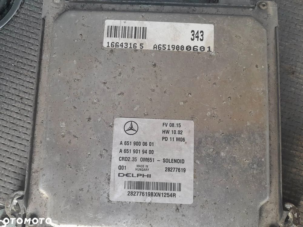 STEROWNIK SILNIKA MERCEDES SPRINTER 2,2 CDI OM 651 W906 ZESTAW STARTOWY - 3