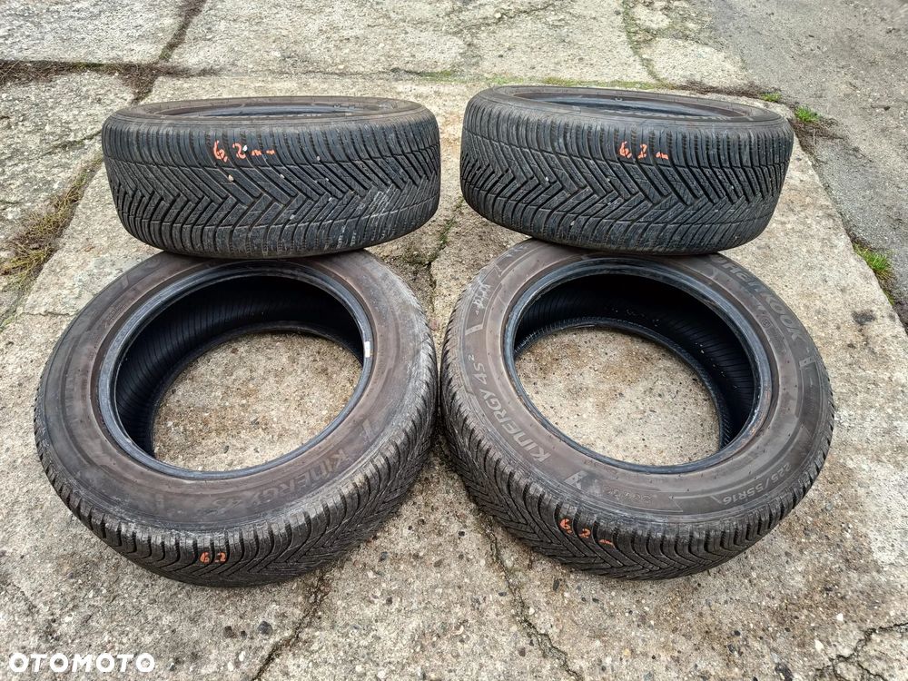 OPONY CAŁOROCZNE 4X HANKOOK KINERGY 4S2 225/55 R16 6.2MM 2023r ZIMOWE LETNIE - 1