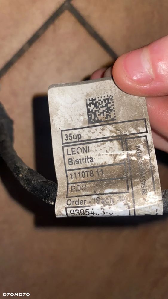 WIĄZKA INSTALACJA CZUJNIKÓW PDC CZUJNIKI PRZÓD RADAR BMW G30 G31 9395453 - 4