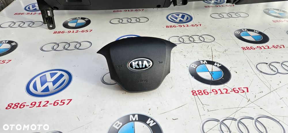 Kia Picanto 2 II 2011- Kokpit Konsola Deska rozdzielcza Poduszka kierowcy pasażera Airbag  NIE REGENEROWANA ORYGINAŁ 569001Y150EQ - 2