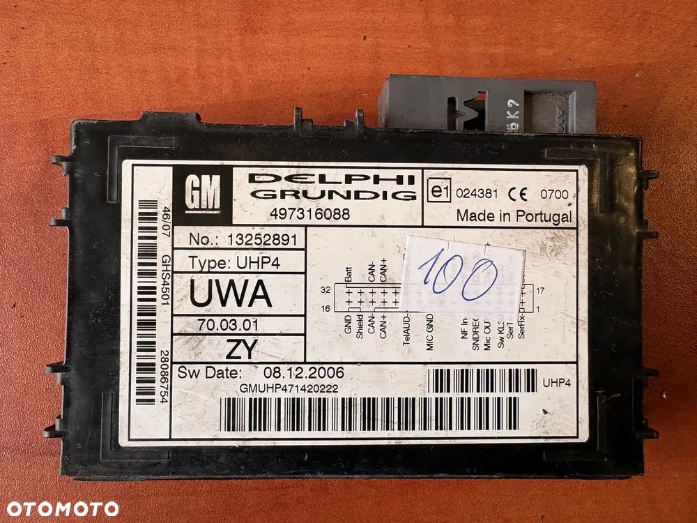 MODUŁ BLUETOOTH OPEL ASTRA H 13252891 - 1