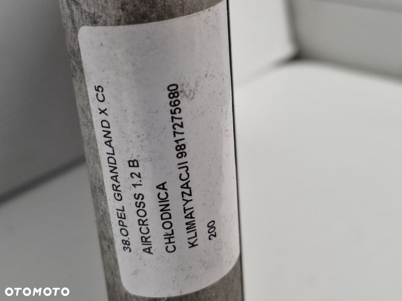 OPEL GRANDLAND X C5 AIRCROSS 1.2 B CHŁODNICA KLIMATYZACJI 9817275680 - 5