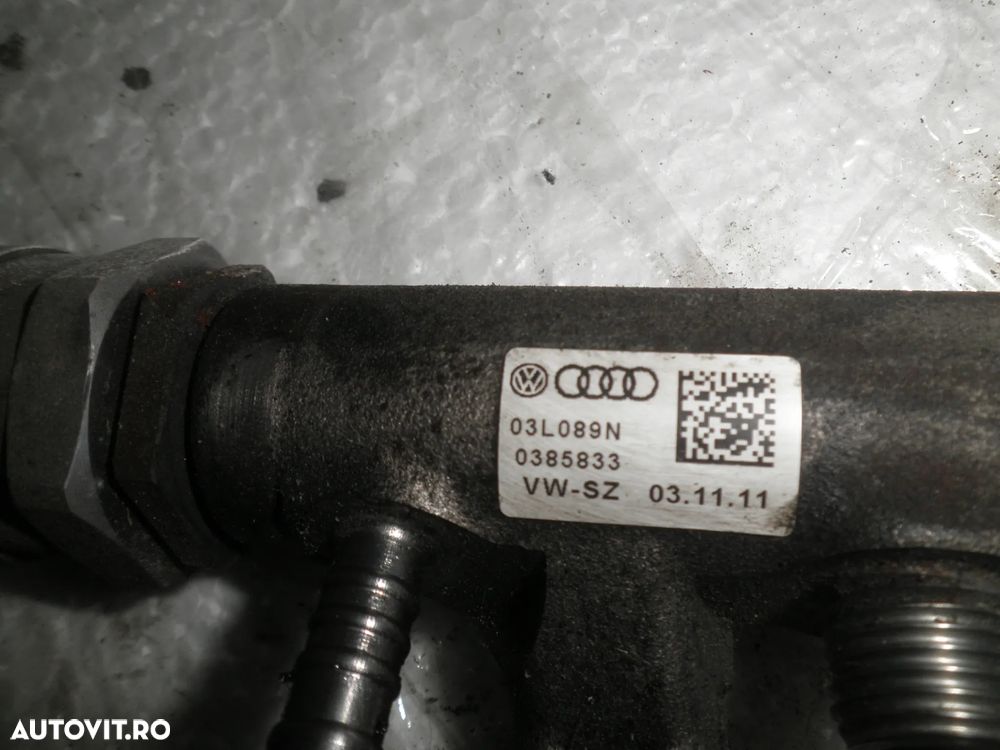 Rampa injectoare VW Passat B7, Passat CC, 2.0 TDI 03L089N 057130764AB 0281006075 - 2