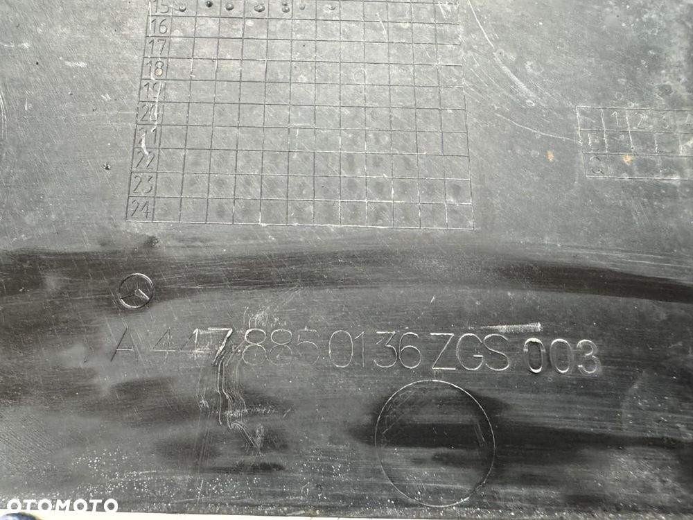 Osłona Płyta pod zderzak  Mercedes 447 A4478850136 - 4