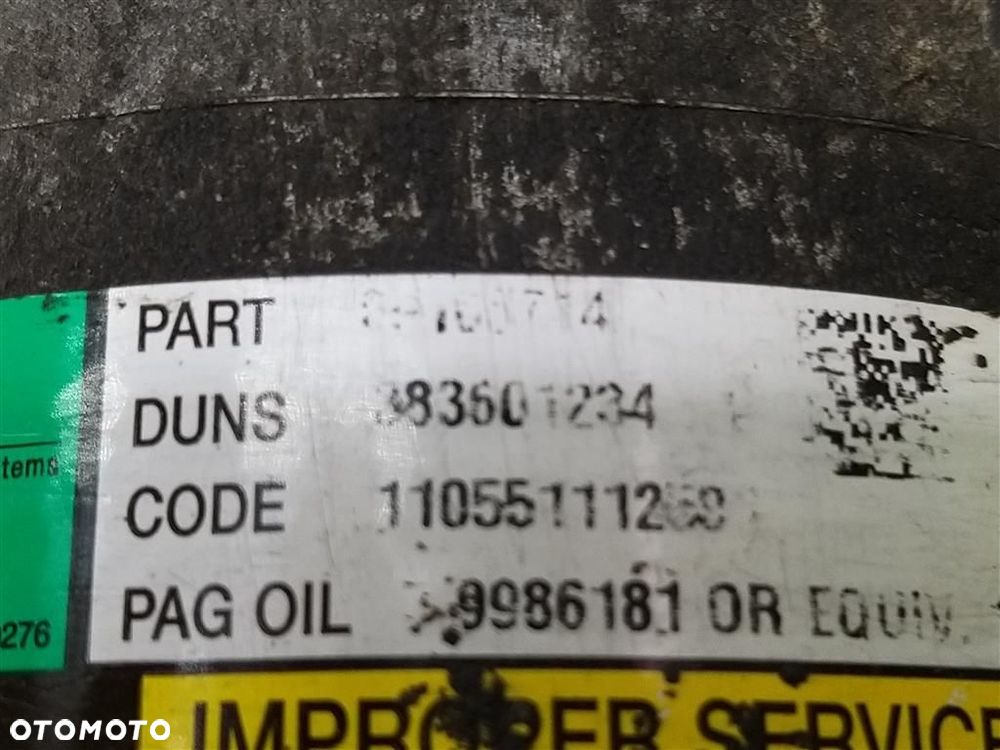 Sprężarka KOMPRESOR klimatyzacji Opel Astra II G 1998-2009 1,4 1.6 16V - 2