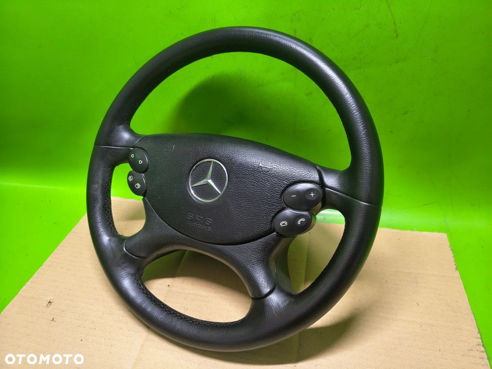 Kierownica z łopatkami skórzana w211 w219 w209 bardzo ładna CLK CLS e klasa - 3