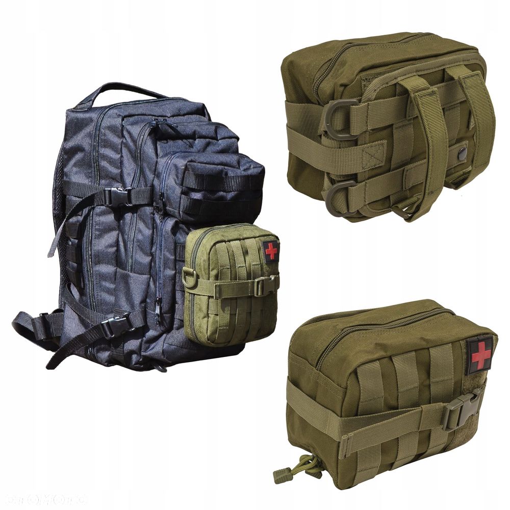 apteczka samochodowa / turystyczna oliwkowa - 1