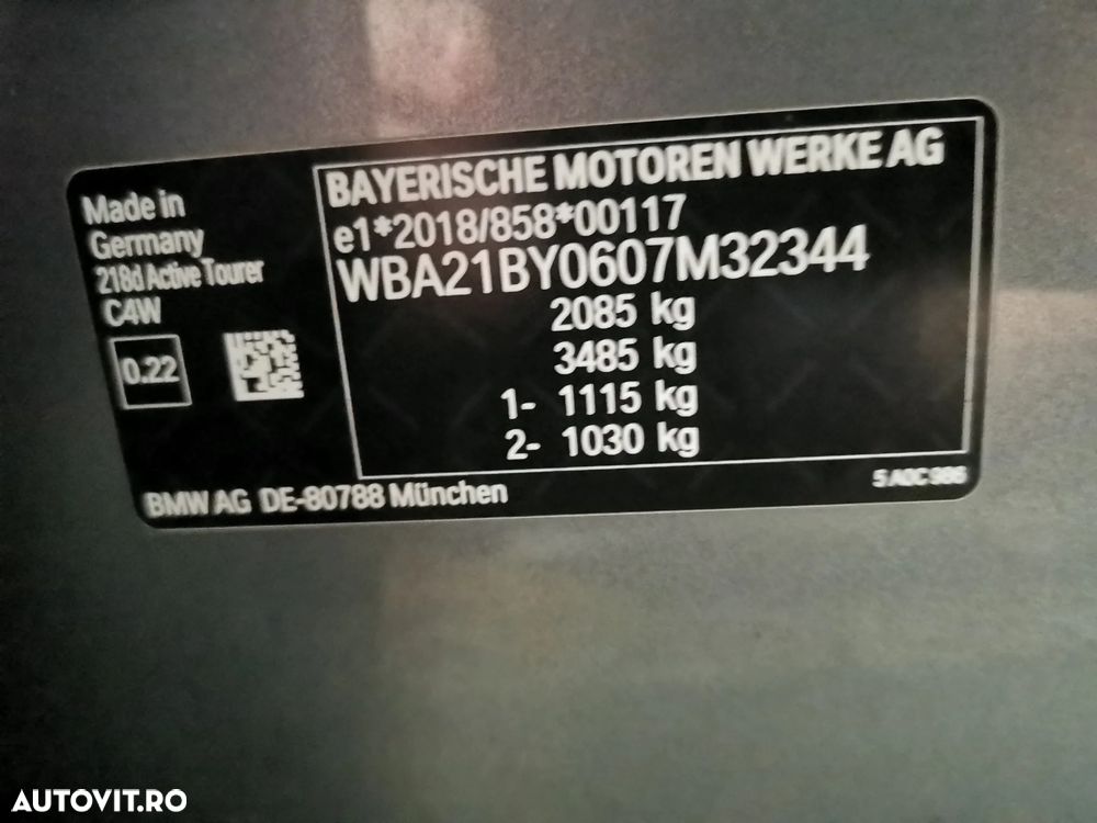 BMW Seria 2 218d Aut. Luxury Line - 22