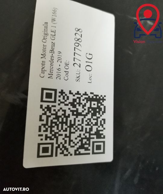 Capota Motor Originala Mercedes-Benz  GLE  1  2016 2017 2018 2019 - 7