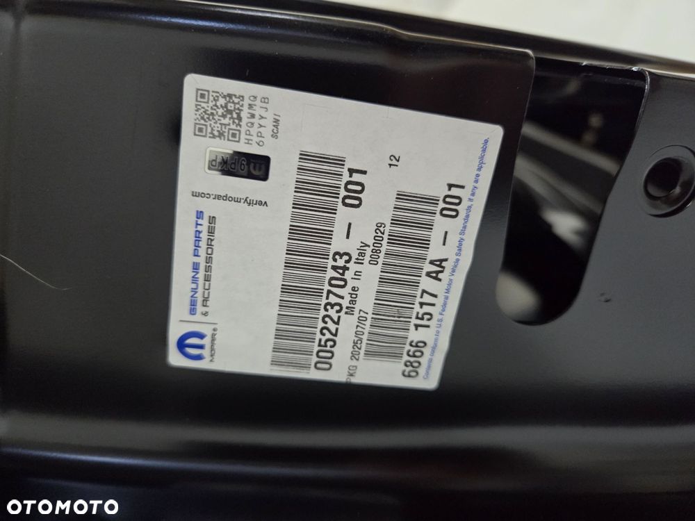 FIAT 500E ELEKTRYK DRZWI LEWE PRZÓD NOWE ORYGINAŁ 52237043 - 10