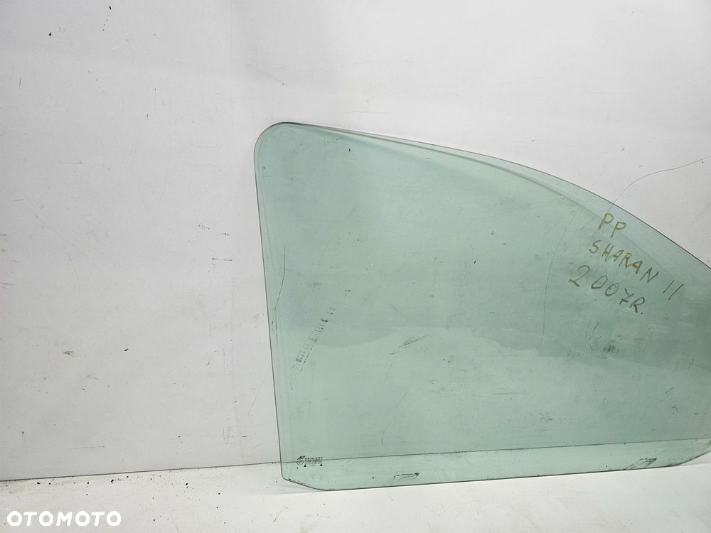 SZYBA DRZWI PRAWY PRZÓD VW SHARAN II 2007 ROK 7M0845202 - 2